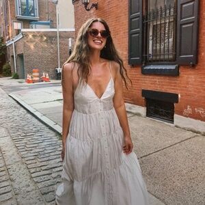 EUC ARITZIA x BABATON 1-01 - Parachute Maxi Dress in Ice Grey, Medium